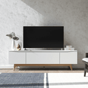 Ver imagem 1 de Rack Flynt 219 cm 3 Portas Natural com Off White Província