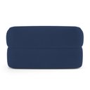 Ver imagem 7 de Sofá Orgânico 02 Lugares Living Glee 140cm Veludo Azul Marinho - Desk Design