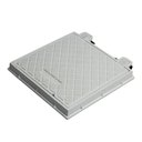 Ver imagem 1 de Tampa Pvc Esgoto Caixa de Gordura 30x30cm Branca Articulada