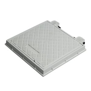 Tampa Pvc Esgoto Caixa de Gordura 30x30cm Branca Articulada