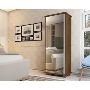 Armario multiuso com espelho quarto casal cor malbec