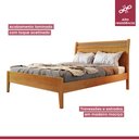 Ver imagem 5 de Cama Casal Queen Esmeralda Ratam 160cm Amêndoa Mel Josandro:amêndoa Mel