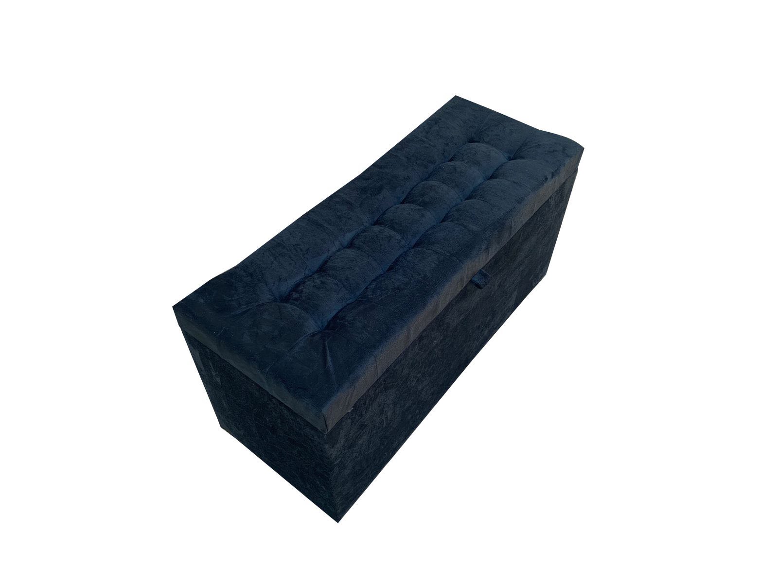 RECAMIER PUFF BAÚ SAPATEIRA E GAVETA 90 CM PARA CAMA DE SOLTEIRO - PRETO - 4