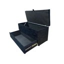 Ver imagem 3 de Recamier Puff Baú Sapateira e Gaveta 90 cm para Cama de Solteiro - Preto
