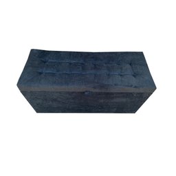 RECAMIER PUFF BAÚ SAPATEIRA E GAVETA 90 CM PARA CAMA DE SOLTEIRO - PRETO - 5