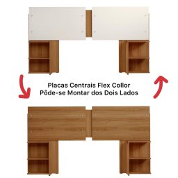 Cabeceira Cama com Regulagem Solteiro Casal Queen King Com Mesa de Apoio - 7