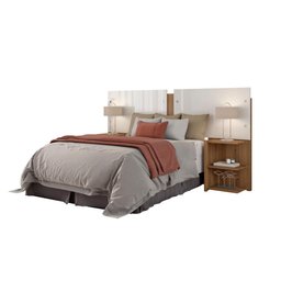 Cabeceira Cama com Regulagem Solteiro Casal Queen King Com Mesa de Apoio - 2
