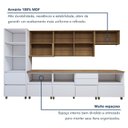 Ver imagem 7 de Cozinha Modulada 7 Peças 10 Portas 7 Gavetas Norten Branco/Nature