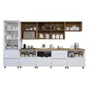 Ver imagem 5 de Cozinha Modulada 7 Peças 10 Portas 7 Gavetas Norten Branco/Nature