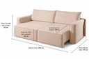 Ver imagem 5 de Sofá-Cama Retrátil 250cm Austin