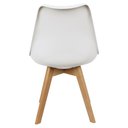 Ver imagem 5 de Kit 2 Cadeiras Charles Eames Leda Luisa Saarinen Design Wood Estofada Base Madeira - Branco