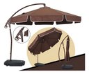Ver imagem 2 de Ombrelone Lateral em Aluminio Bel Bel Buzios Marrom com Base:marrom