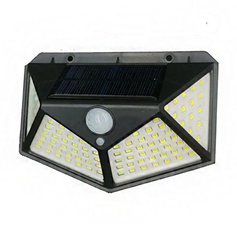 Luminaria Solar Andarela Parede Sensor Movimento 100 Leds 3