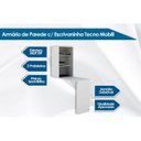 Ver imagem 3 de Armário Multiuso Infantil AM3106 c/ Mesa Retrátil e 2 Prateleiras Branco - Tecno Mobili