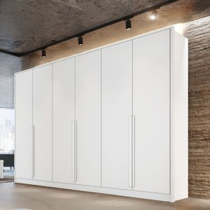 Guarda Roupa Casal 6 Portas Ibiza Bianchi Móveis: Branco