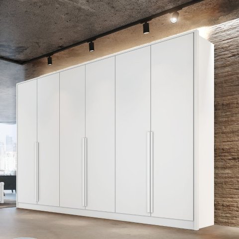 Guarda Roupa Casal 6 Portas Ibiza Bianchi Móveis: Branco