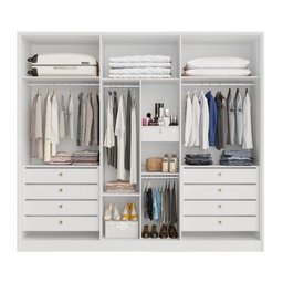 Guarda Roupa Casal 6 Portas Ibiza Bianchi Móveis: Branco - 3