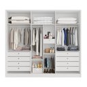 Ver imagem 3 de Guarda Roupa Casal 6 Portas Ibiza Bianchi Móveis: Branco