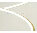 Ver imagem 6 de Lustre Pendente Moderno Anéis Led 4 Arco Pe Direito Duplo