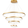 Lustre Pendente Moderno Anéis Led 4 Arco Pe Direito Duplo - 1
