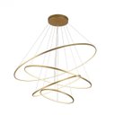 Ver mais imagens de Lustre Pendente Moderno Anéis Led 4 Arco Pe Direito Duplo