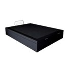 Ver imagem 2 de Cama Báu Box Base Casal Blindado Corino Preto com Pistão a Gás.