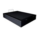 Ver imagem 2 de Cama Báu Box Base Casal Blindado Corino Preto com Pistão a Gás.