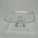 Ver imagem 2 de Centro Mesa Fruteira Home&co com Pe Vidro 12x31x31cm Transparente