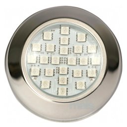 Refletor Led Piscina Rgb 5w Smd Aço Inox - Brustec - 1