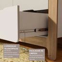 Ver imagem 7 de Guarda-Roupa Closet Infantil com 6 Gavetas e Cabideiro 100% MDF Olívia Branco/Louro Freijó Grann