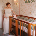 Ver imagem 2 de Berço Madeira Vira Caminha Modelo Americano 2 em 1 Cor Nogueira Linha Kurve