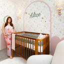 Ver mais imagens de Berço Madeira Vira Caminha Modelo Americano 2 em 1 Cor Nogueira Linha Kurve