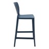 Banqueta Alta para Cozinha Tramontina Serena Azul Navy em Polipropileno com Proteção Antimicrobiana - 4