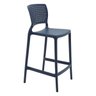 Banqueta Alta para Cozinha Tramontina Serena Azul Navy em Polipropileno com Proteção Antimicrobiana - 1