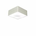 Ver imagem 1 de Plafon Quadrado Vivare Md-3000 Cúpula em Tecido 12/25x25cm - Bivolt - Rustico Cinza - Bivolt