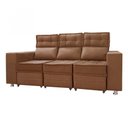 Ver imagem 1 de Sofá Retrátil e Reclinável 3 Lugares Londres 2.10cm C/molas - Veludo