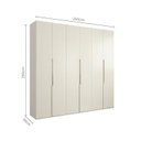 Ver imagem 3 de Guarda-Roupa Grande Casal 6 Portas 6 Gavetas Breeze