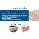 Ver imagem 5 de Capa de União-junção Colchão Hotelaria Queen Plush C- Pillow Bordado Brown (156x188x26) - Probel