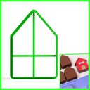 Ver imagem 2 de Cortador Casinha Casa Pão de Mel (forma Porto Formas 49)