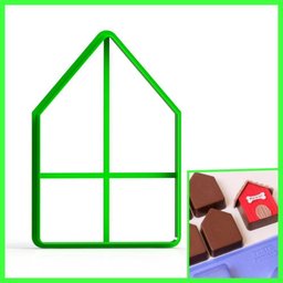 Cortador Casinha Casa Pão de Mel (forma Porto Formas 49) - 2