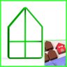 Cortador Casinha Casa Pão de Mel (forma Porto Formas 49) - 2