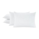 Ver imagem 1 de Kit 4 Travesseiros 50x70cm Antialérgico Lavável Fibra Siliconada Macio Confort - Branco