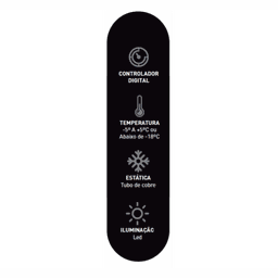 Ilha de Congelados Polar Dupla Ação Vidro Reto 2m Light 220v - 2