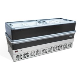 Ilha de Congelados Polar Dupla Ação Vidro Reto 2m Light 220v - 1