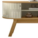 Ver imagem 5 de Rack Bancada de Tv 55 Pol 136cm Alana Z10 Cumaru/opala - Mpozenato