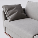 Ver mais imagens de Sofá 3 Lugares Living Fixo Suécia 2,56m em Linho:cinza Névoa