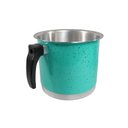 Ver imagem 1 de Canecão Fervedor Leiteira Verde Água Alumínio Repuxado 14cm