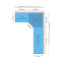 Ver imagem 5 de Guarda Roupa Canto 6 Gavetas, 4 Cabideiros Legno Crema