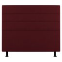 Ver imagem 2 de Cabeceira Cama Box Solteiro Malik 90cm Suede Bordô - Desk Design