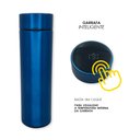 Ver imagem 3 de Garrafa Térmica Medidor Temperatura Digital Squeeze Portátil Azul